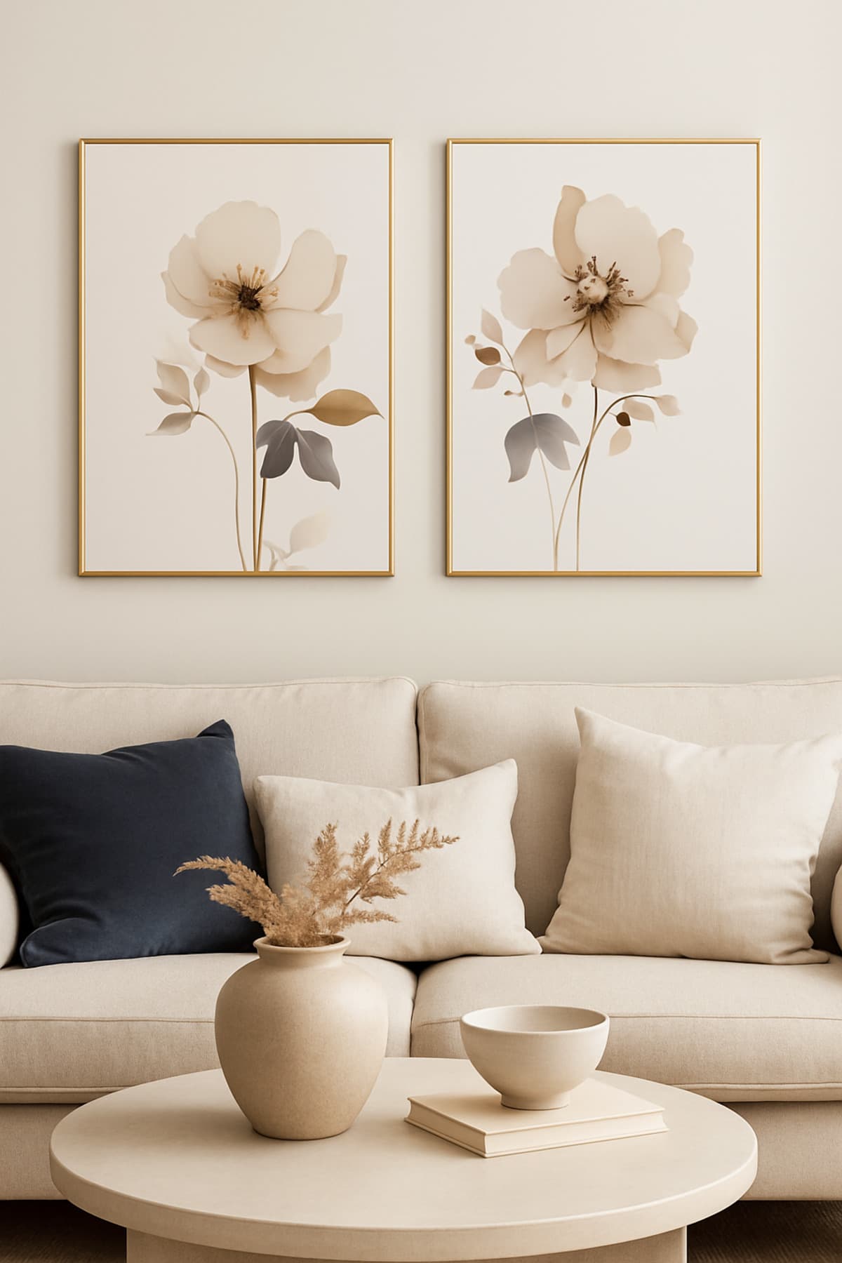 Minimalist Soyut Floral