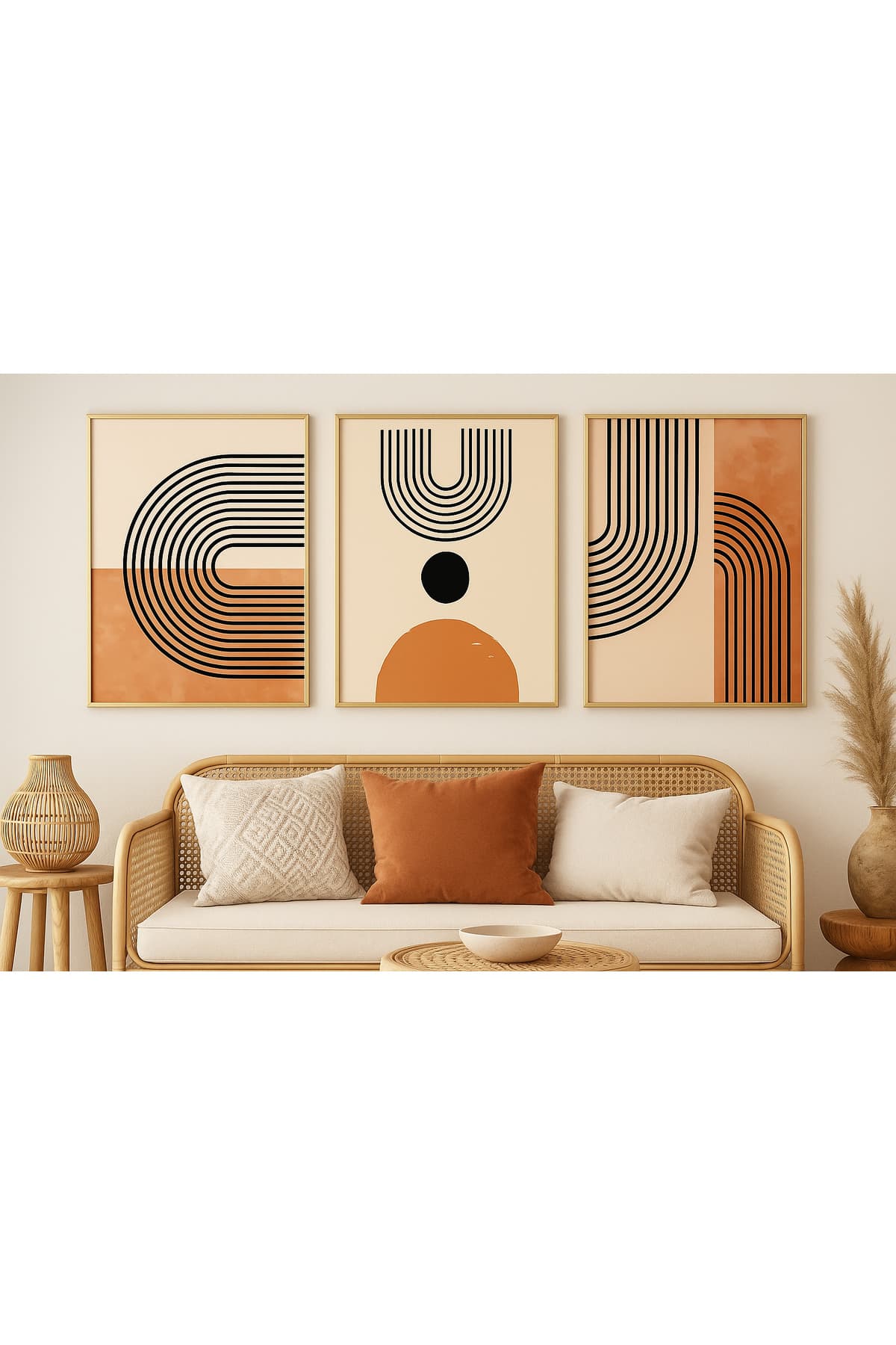 Terracotta Izler Abstract