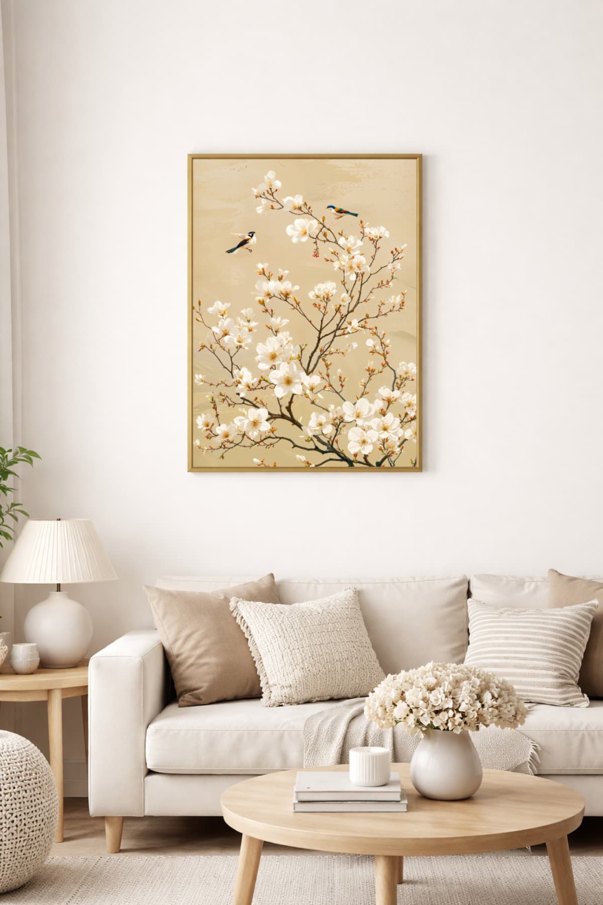 Nevbahar - Gerçek Cama Baskılı Gold Alüminyum Metal Çerçeveli Tekli Modern Dekoratif Tablo görsel 2